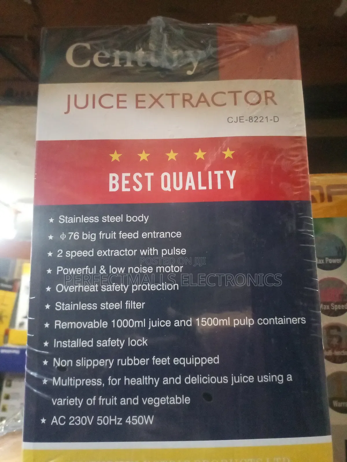 Century Juice Extractor Cje-822-D
