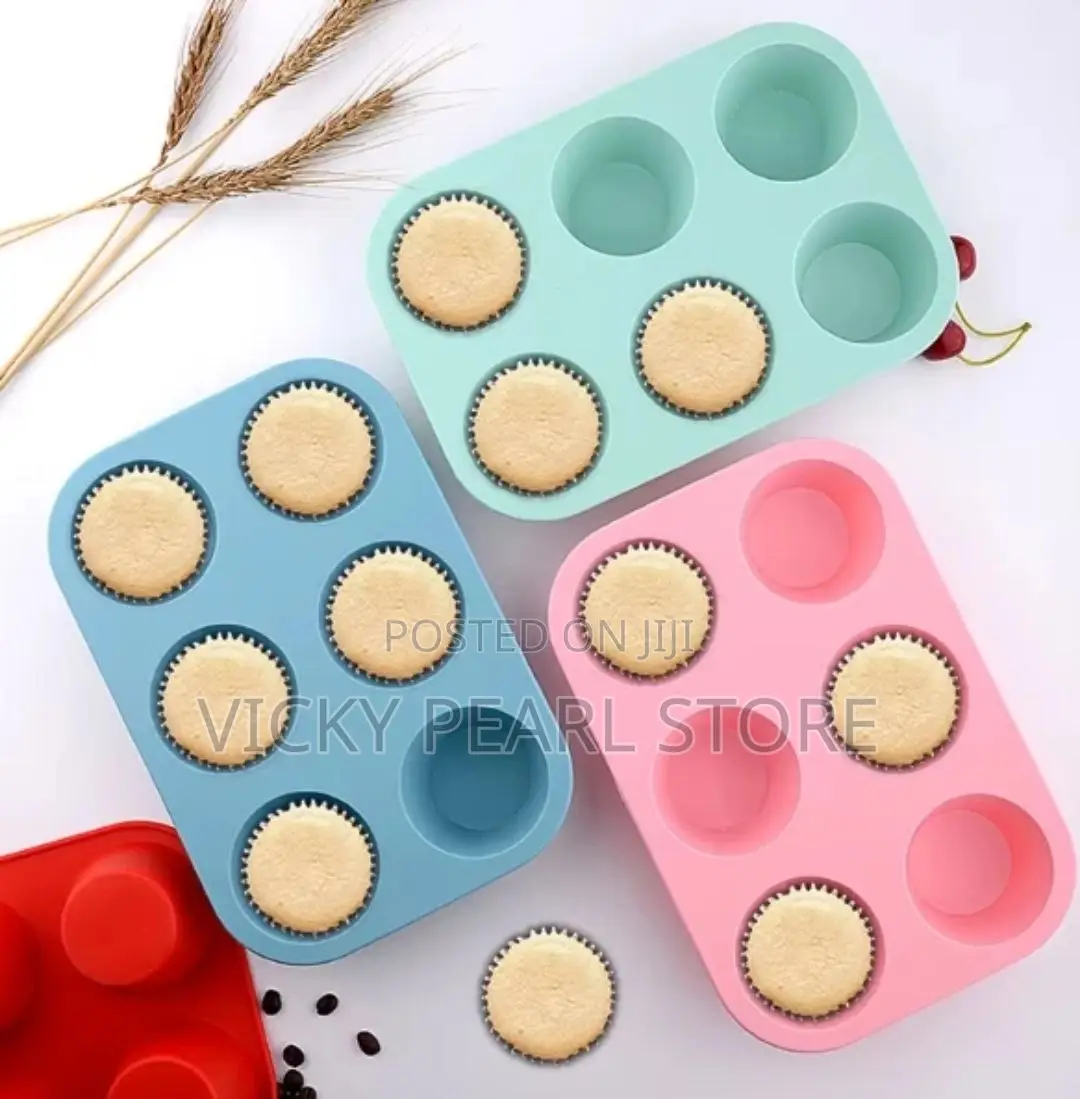 6cups Silicone Cup Cake Mould