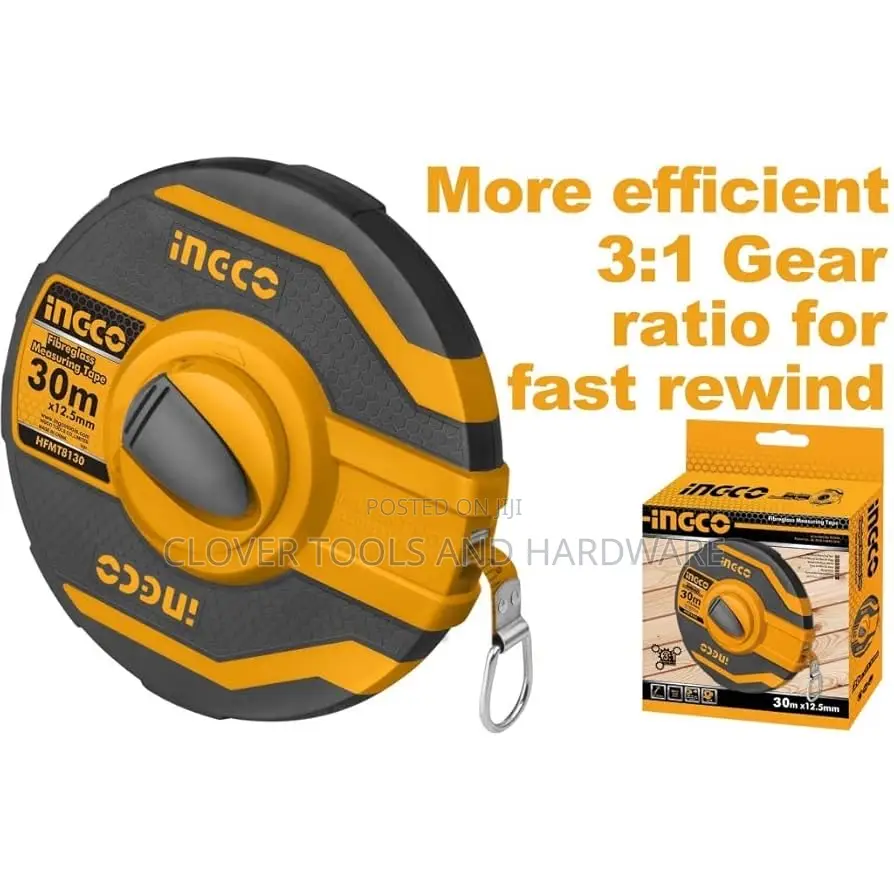 Ingco 30m Steel Measuring Tape Hsmt8430