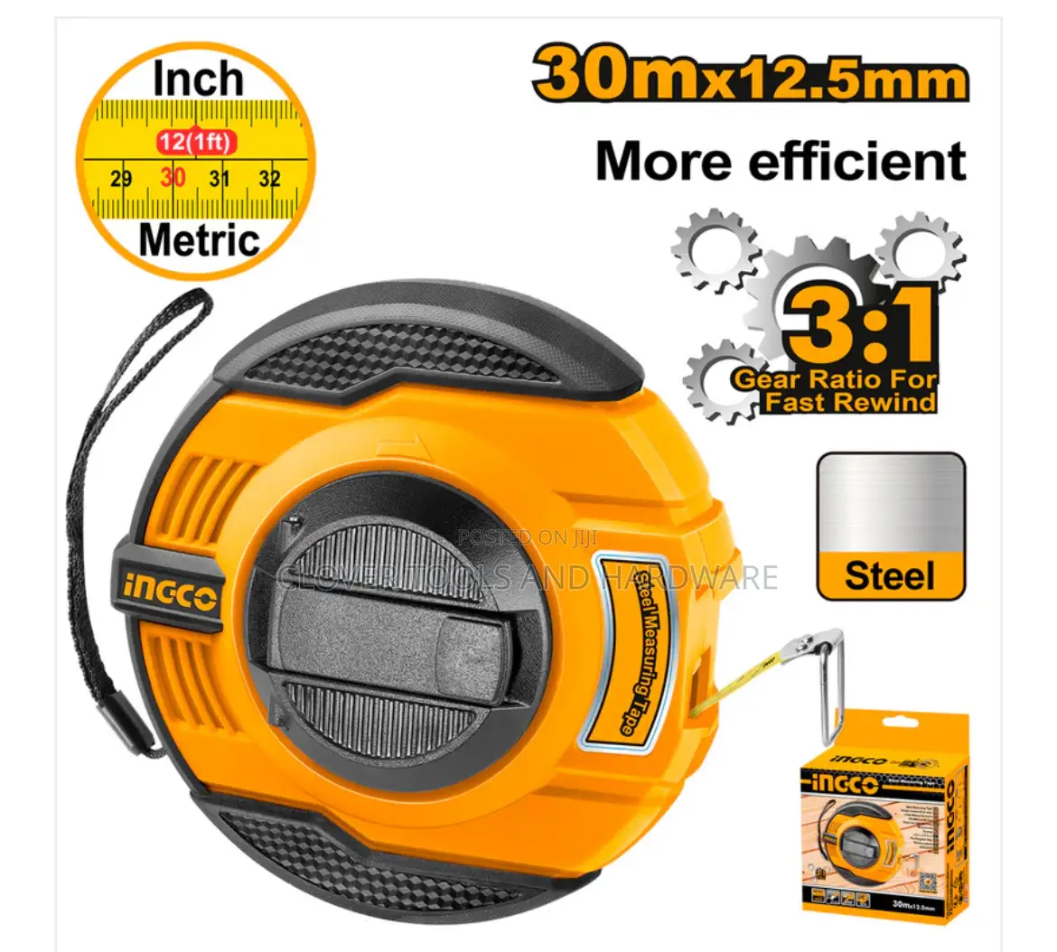 Ingco 30m Steel Measuring Tape Hsmt8430