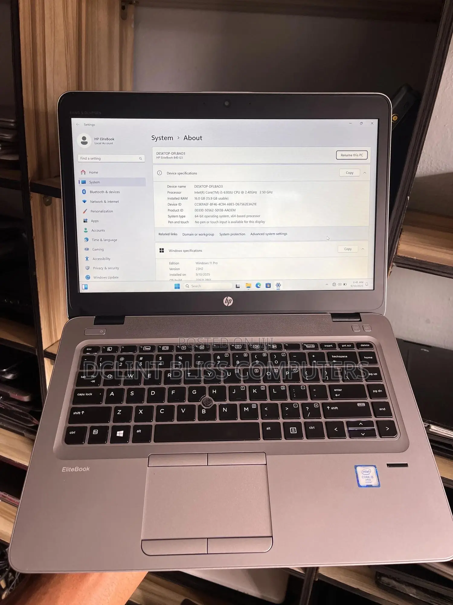 Laptop HP EliteBook 840 G3 16GB Intel Core i5 SSD 256GB