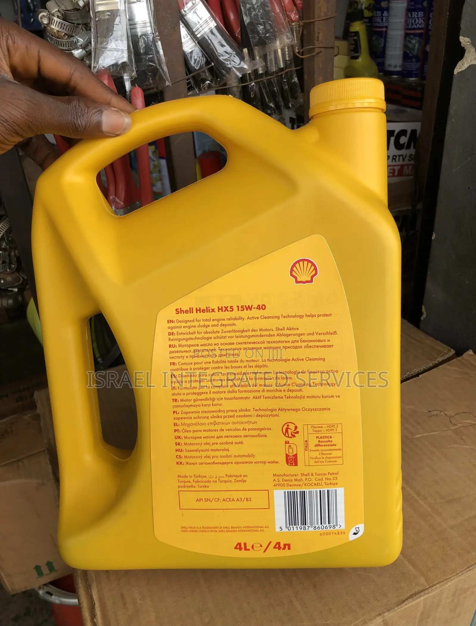 Motor Oil Shell Helix Hx5 15w -40 4ltrs