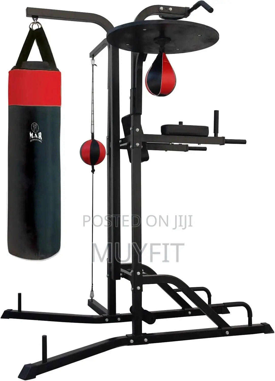 Power Tower With Punching Bag,Speed Ball and Push-Up Bar
