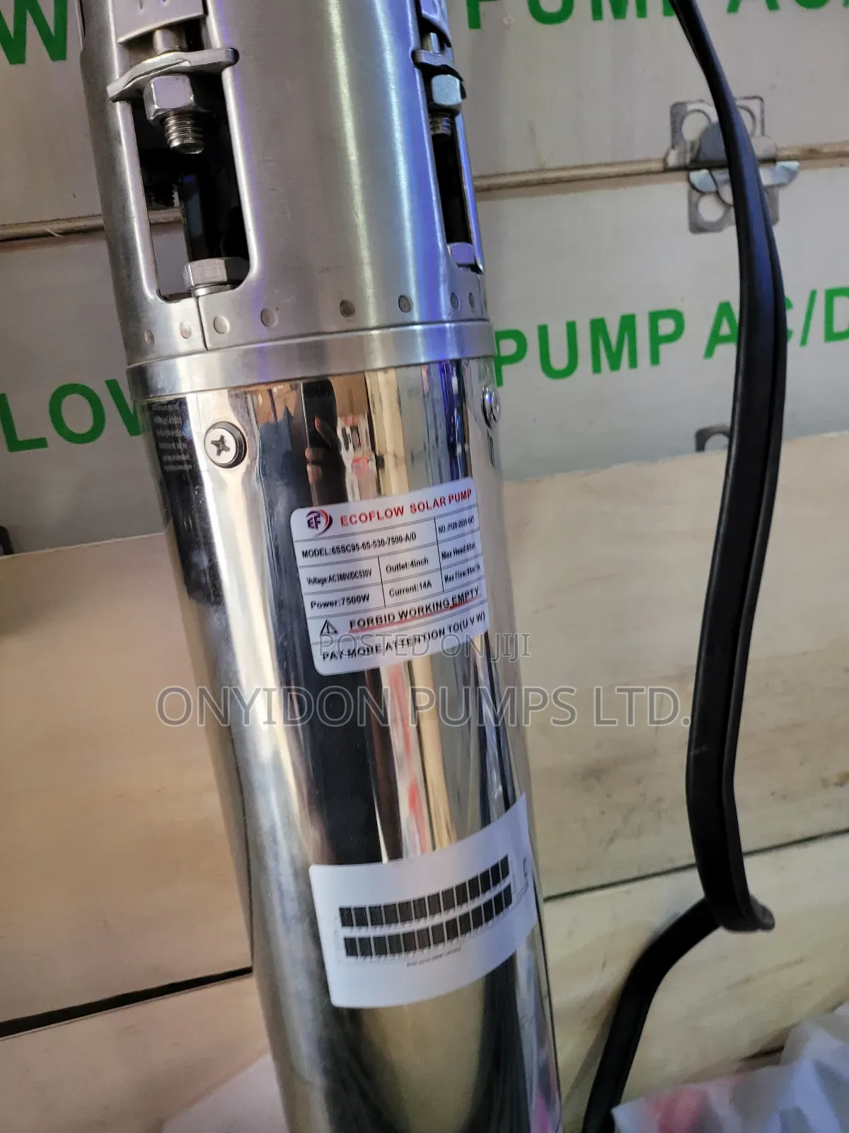 6-inches Ecoflow Submersible Solar Pump