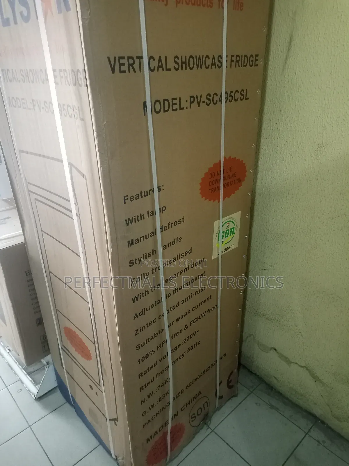 Polystar 350 Liters Showcase Chiller Pv-Sc495csl – Display Fridge