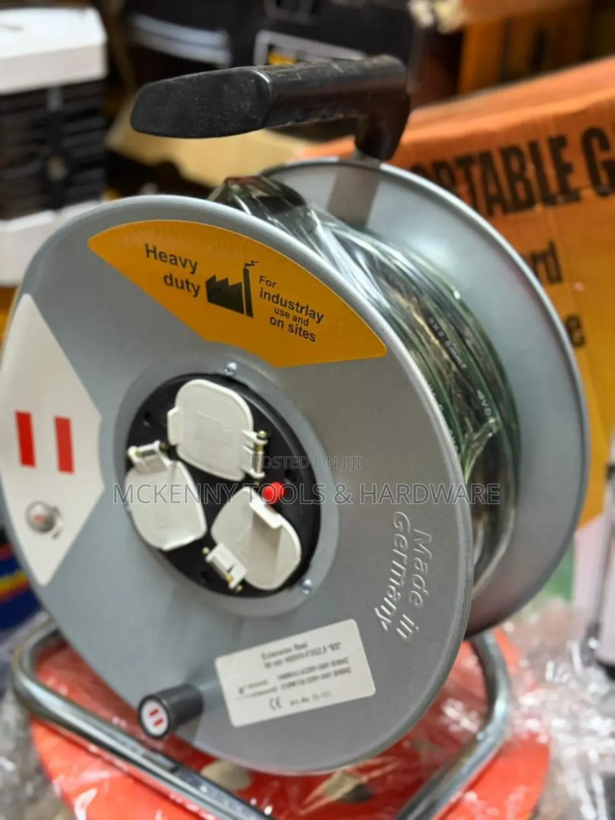 Heavy-Duty Extension Reel, Designed for Industrial Use And