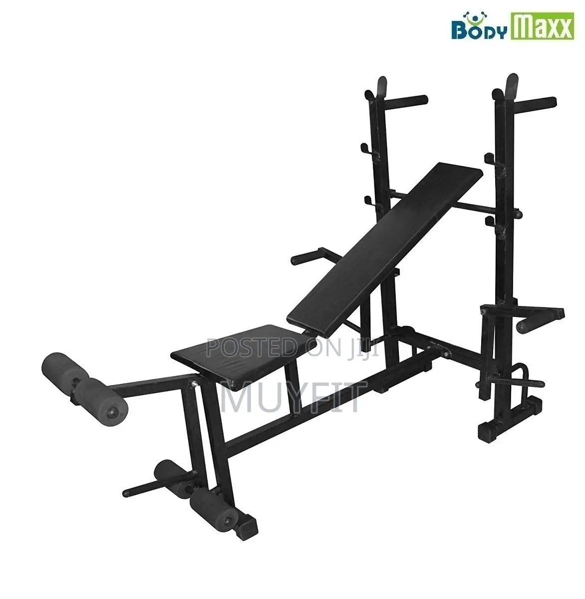 Adjustable Weight Bench With Barbell Rack, Folding Multi-Function