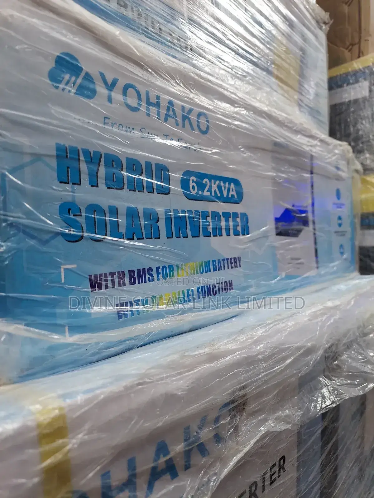 Yohako Hybrid Inverter 6.2kva 48volt,
1year Warranty