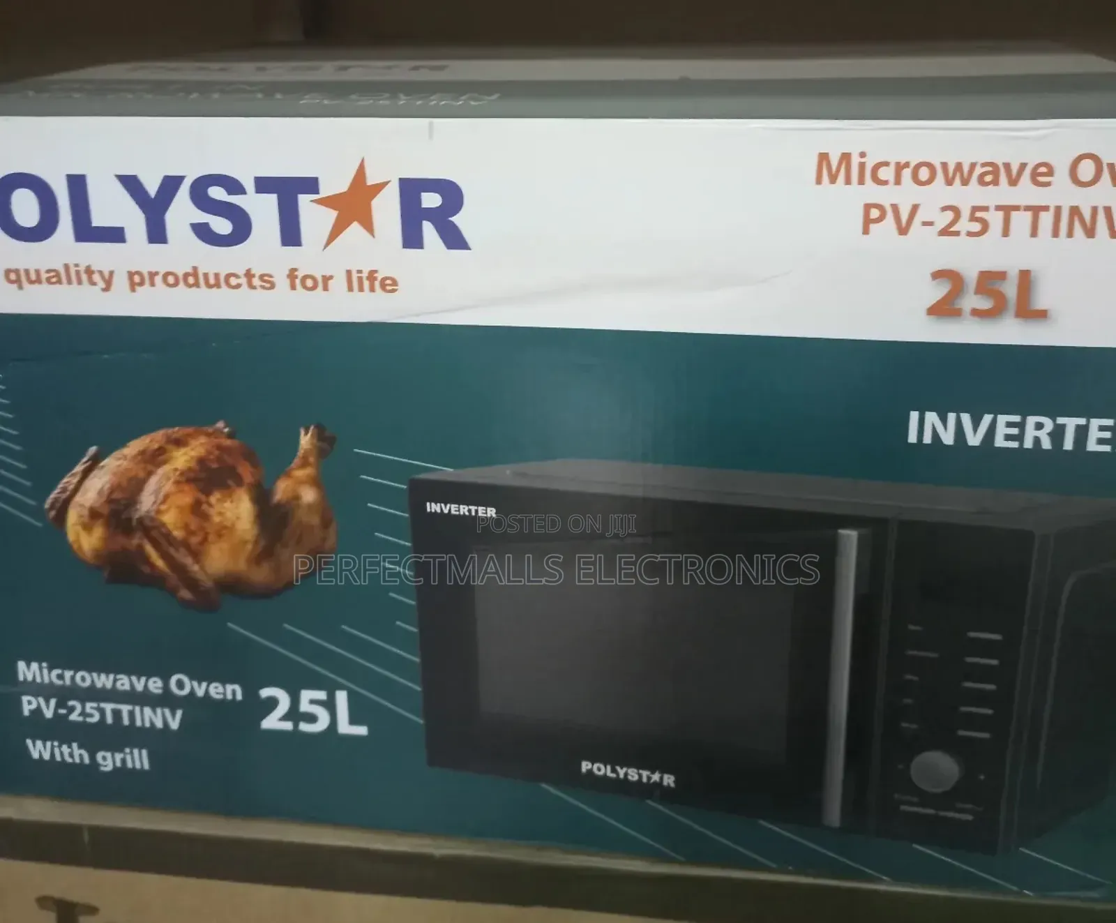 Polystar 25l Inverter Microwave Oven With Grill Pv-25ttinv – Digital