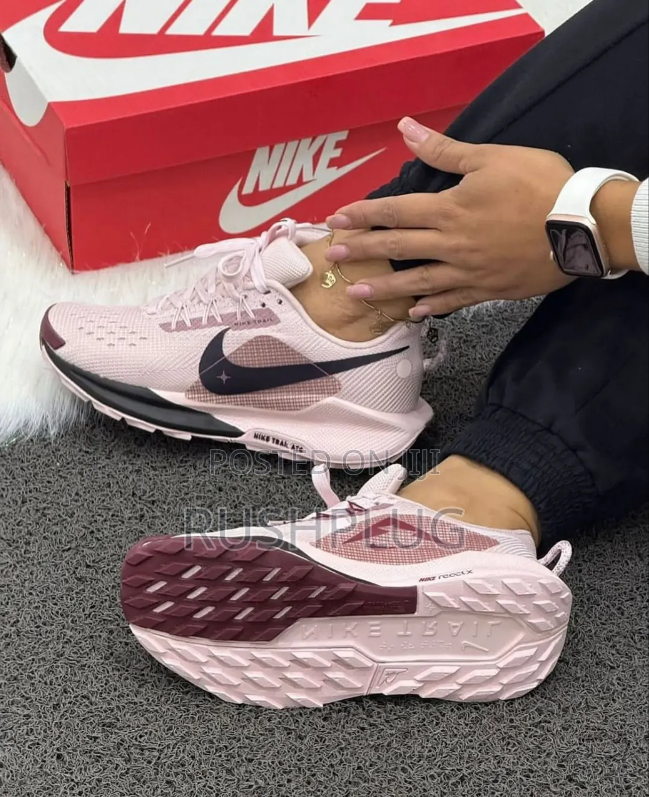 Nike Reactx Pegasus Trail 5 Pink Black Sneakers