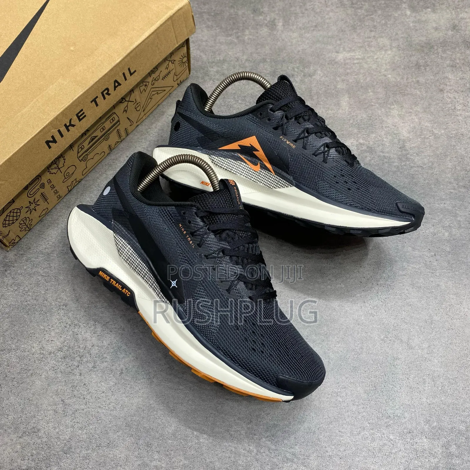 Nike React Pegasus Trail 5 Black Monarch Pale Ivory Off Noir Sneakers