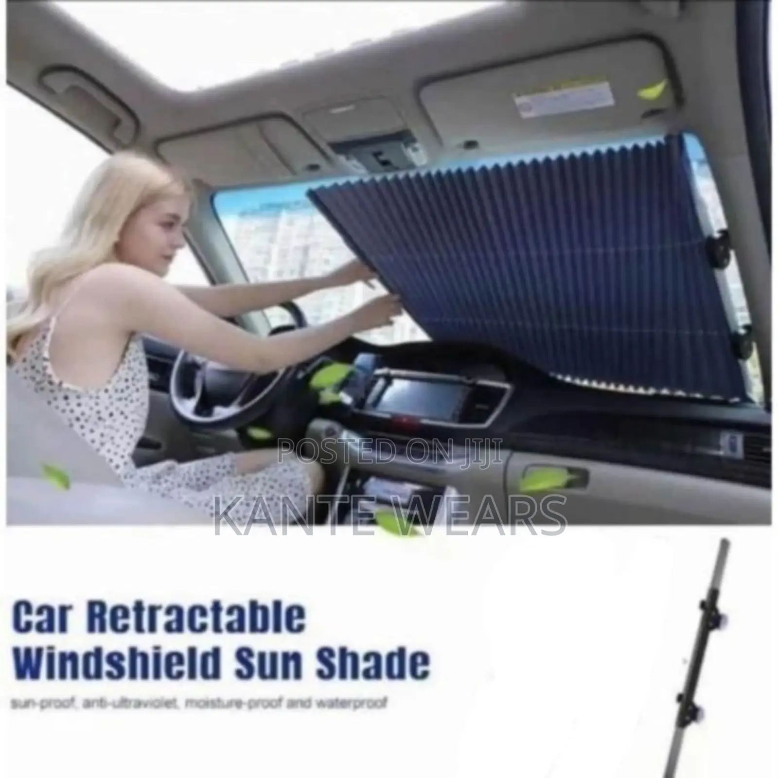 Universal Retractable Windscreen Sunshade Uv Protector After Park Sun