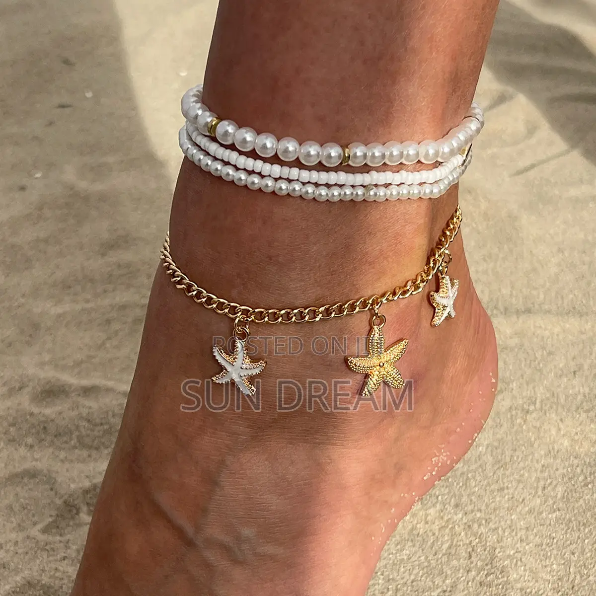 Woman Bracelet Anklet Multi-Layer Ankle Beach