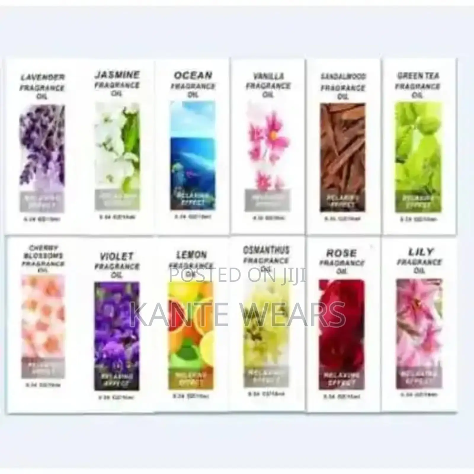 Fragrance Oil - All Season Scents - 12pcs - 10ml