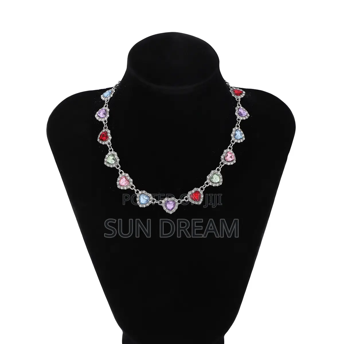 Woman Colorful Necklace Lady Necklace Diamond Jewelry