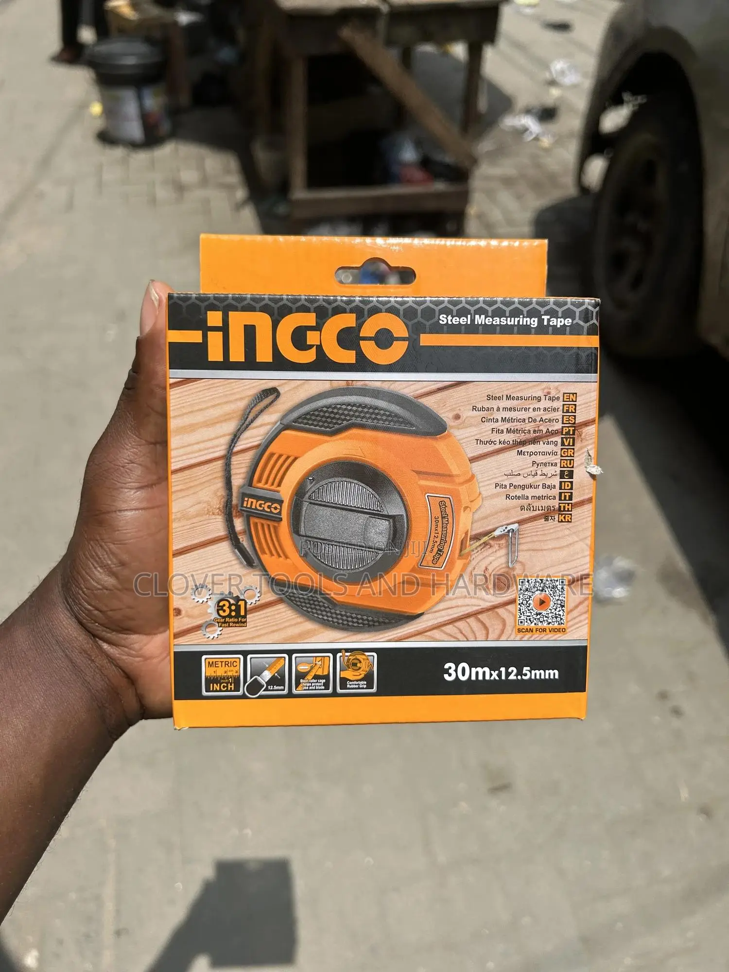Ingco 30m Steel Measuring Tape Hsmt8430