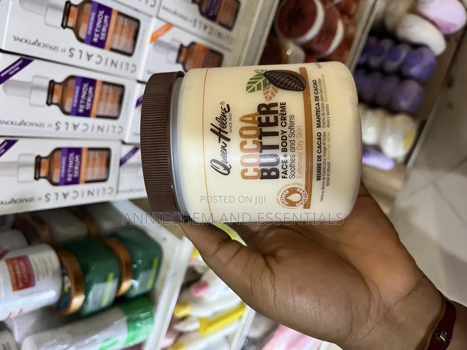 Queen Helene Cocoa Butter Hand + Body Lotion.