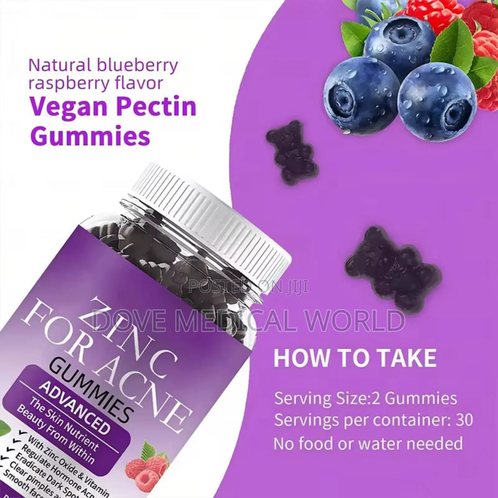 Zinc for Acne Gummies | Dietary Supplement
