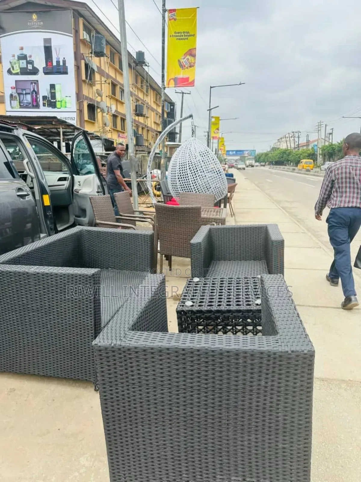 Four Seater Rattan Sofa