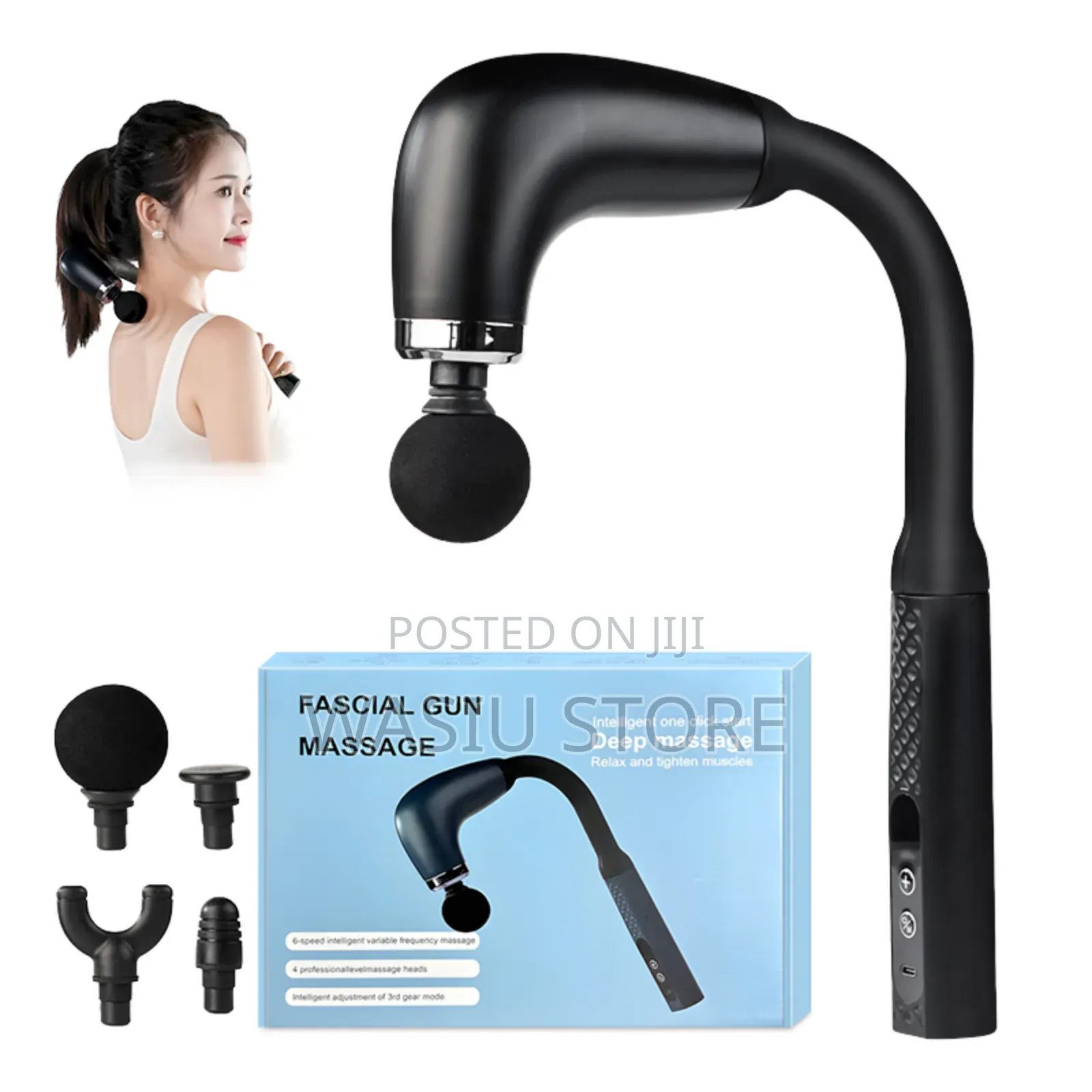 Handheld Curved Handles Massage Gun