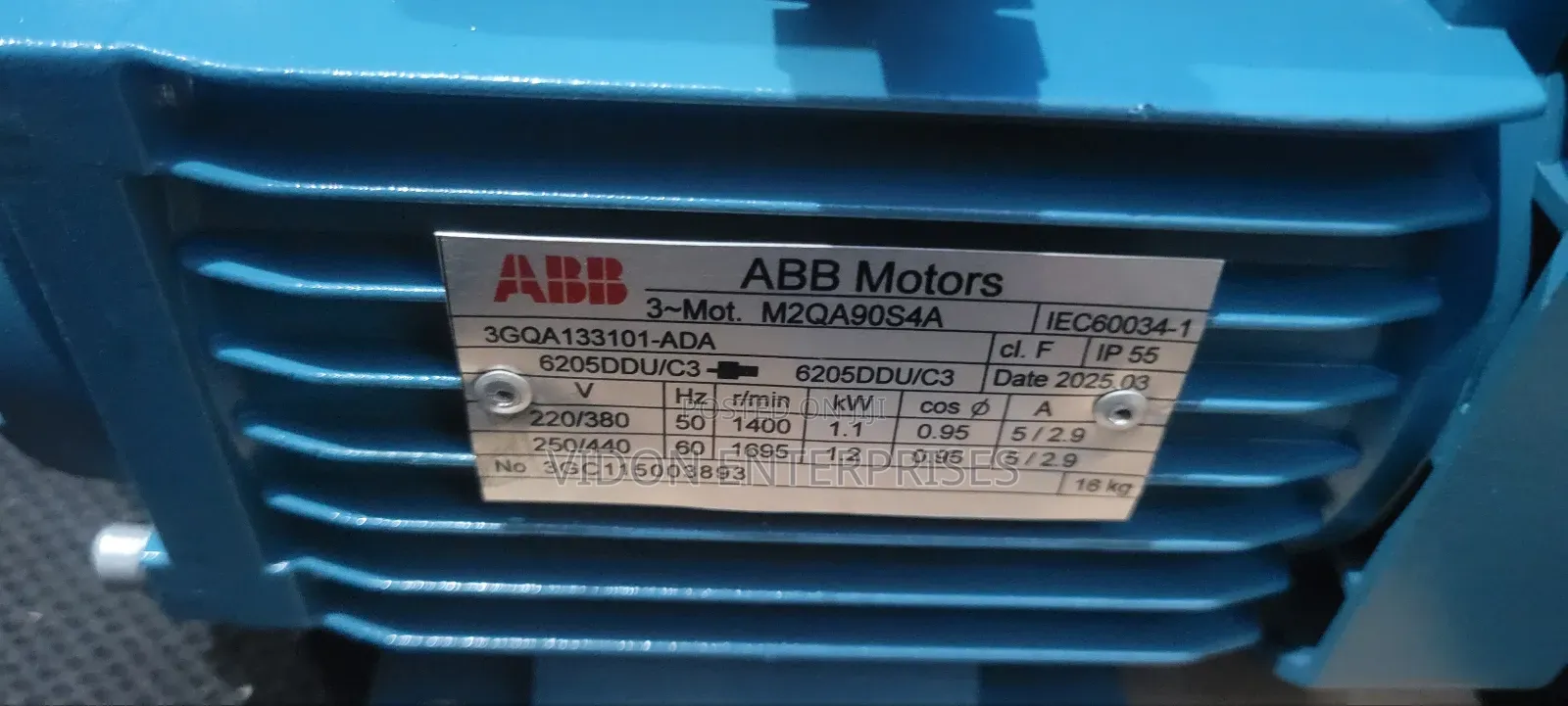 1.1kw, Abb Electric Motor