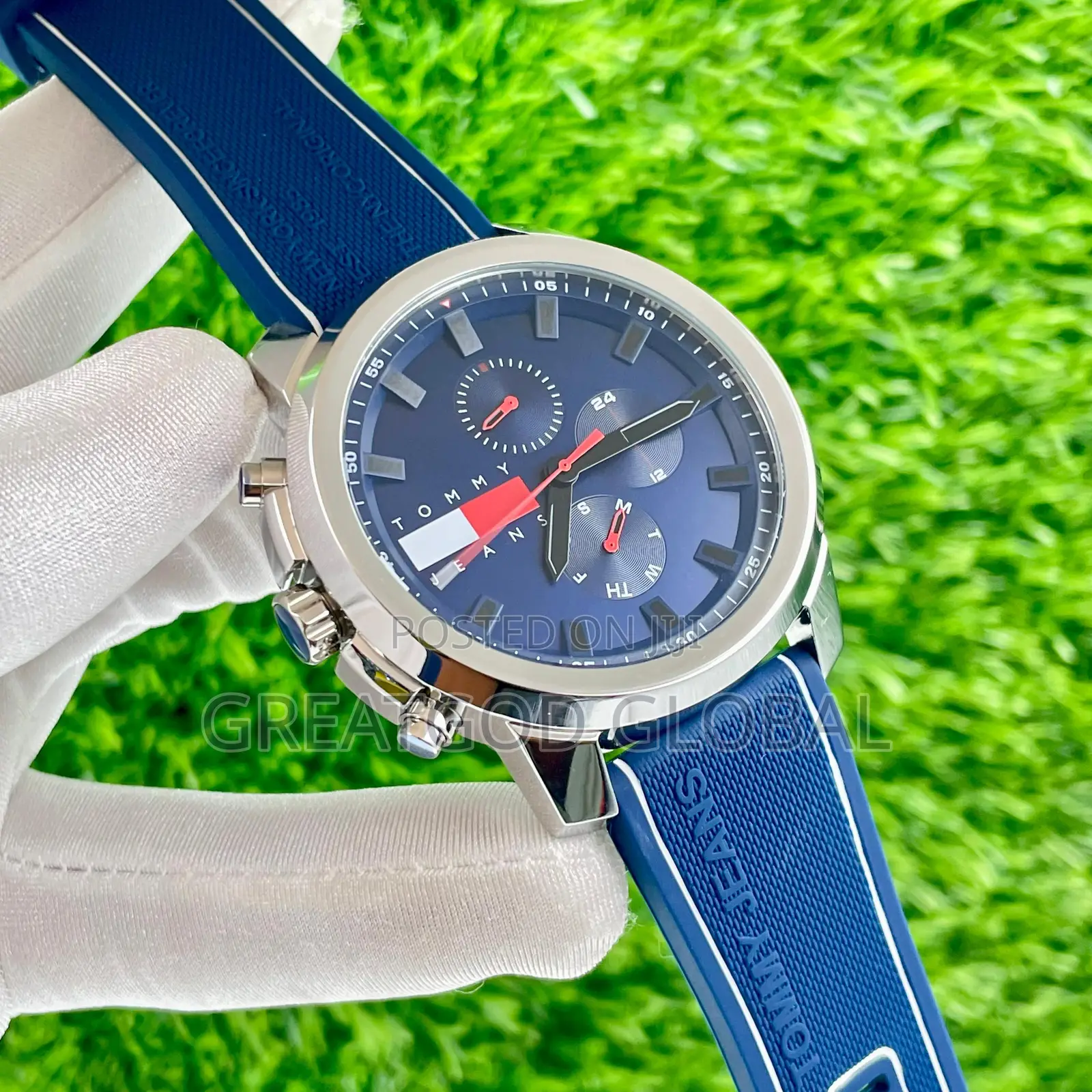 Tommy Hilfiger Rubber Strap With Full Package 