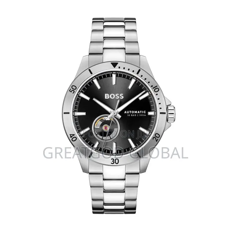 Hugo Boss Chain Wristwatch Automatic Movement Luxury Box