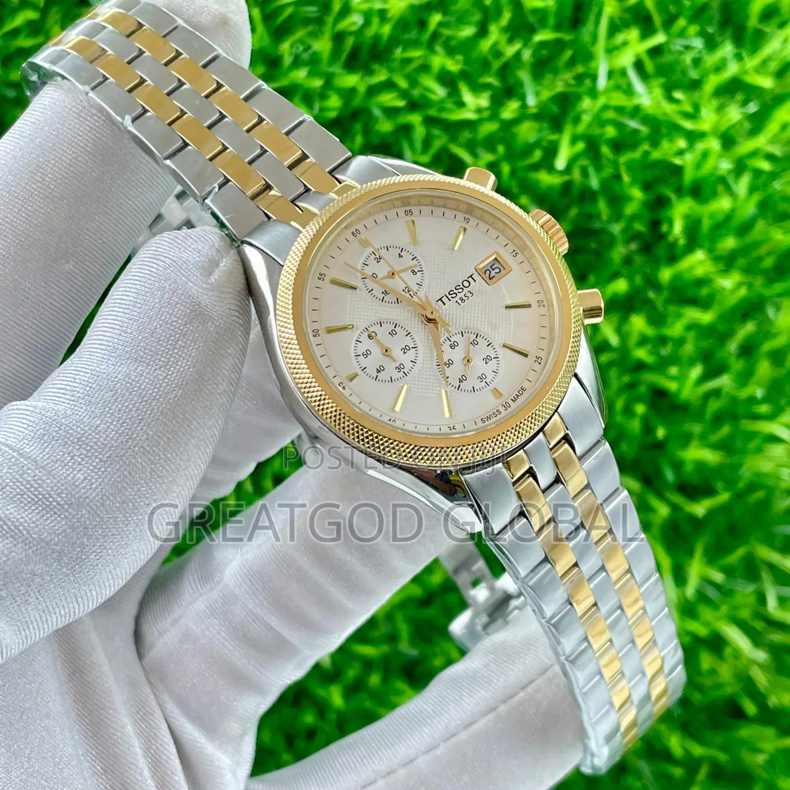 Luxury Tissot Chain Watch Battery Movement With Luxury Box