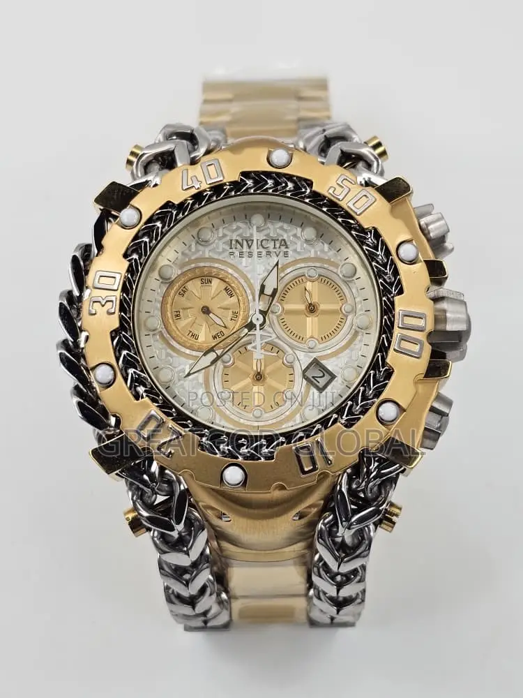 Luxury Invicta Chain Wristwatch Thick Men Watch