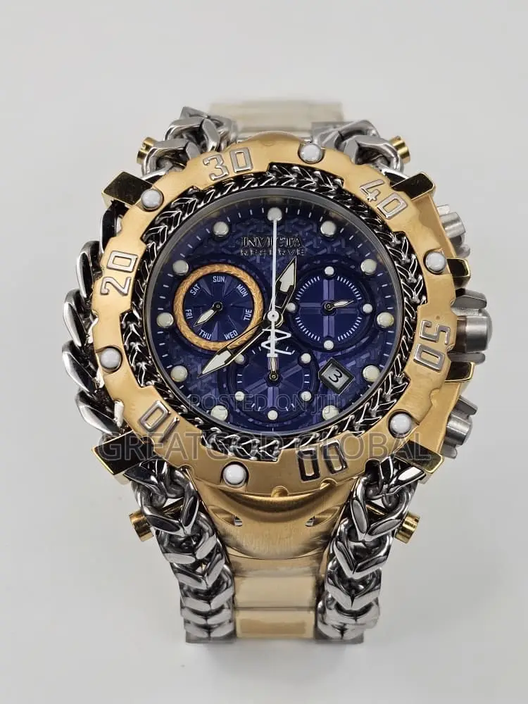 Luxury Invicta Chain Wristwatch Thick Men Watch