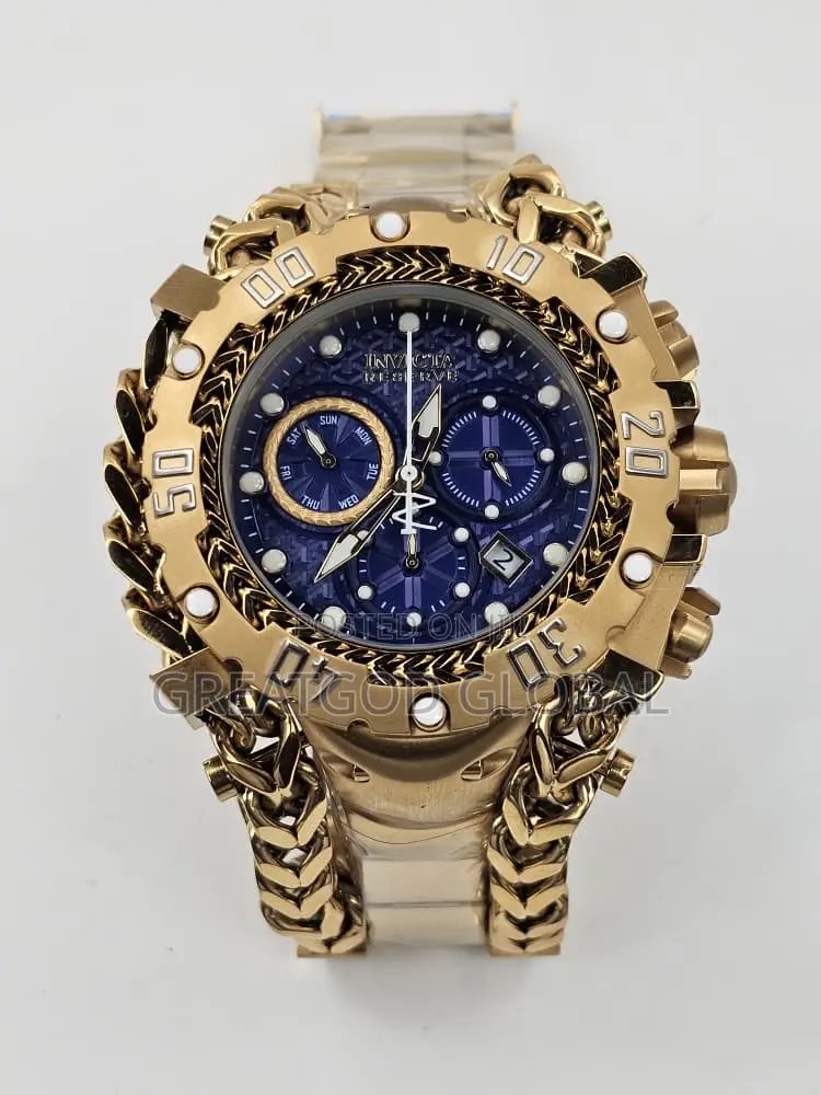 Luxury Invicta Chain Wristwatch Thick Men Watch