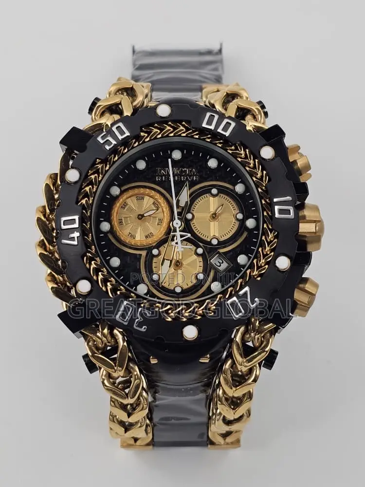 Luxury Invicta Chain Wristwatch Thick Men Watch