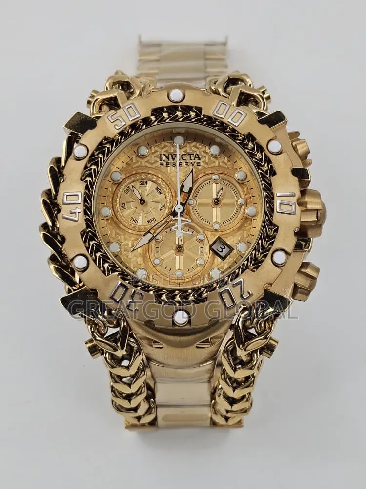 Luxury Invicta Chain Wristwatch Thick Men Watch
