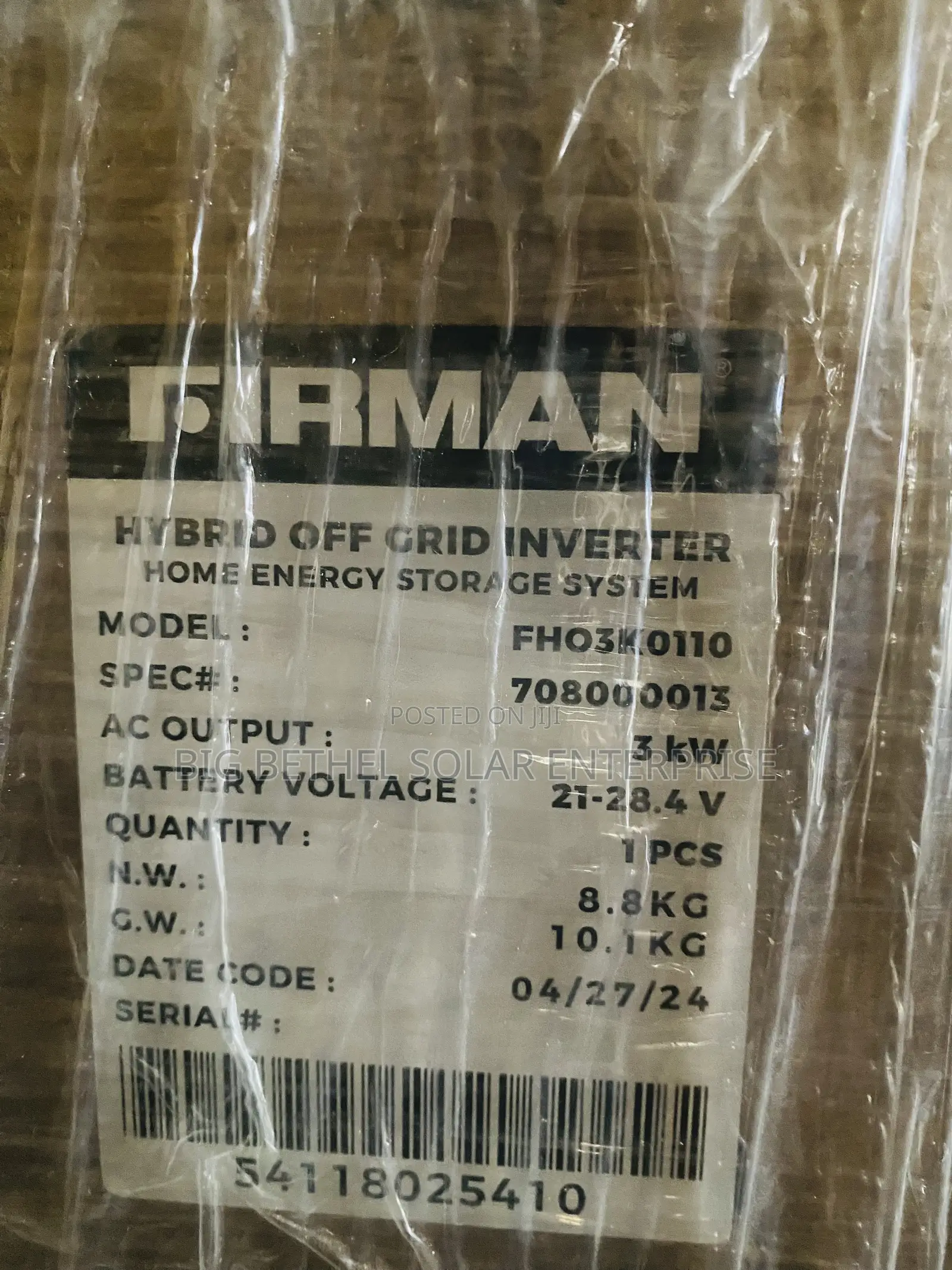 Firman 3kva Hybrid Inverter