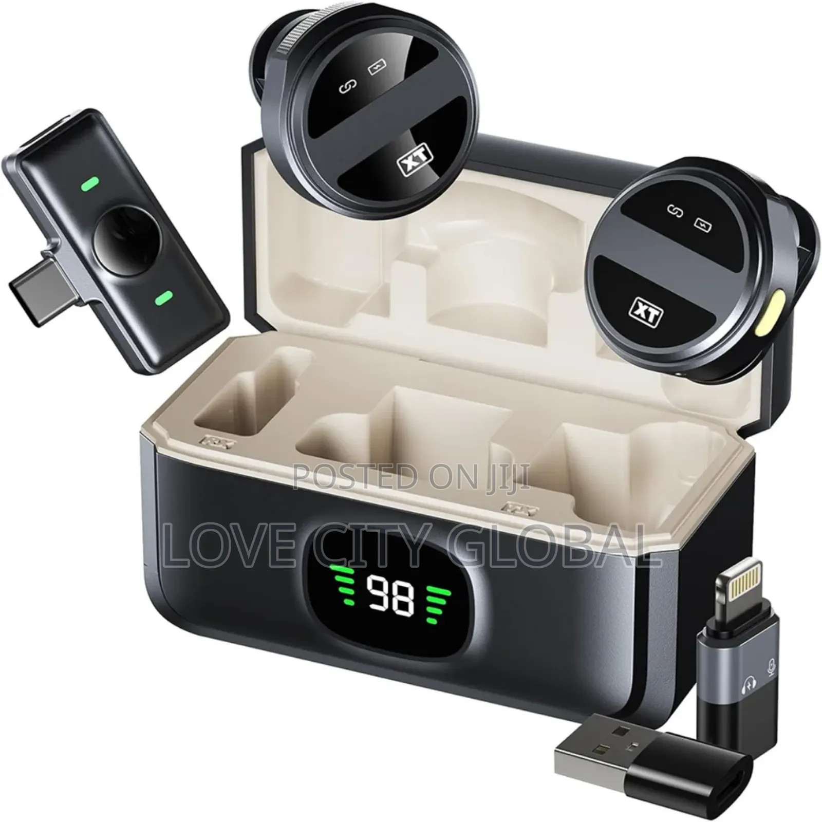 Q8 Mic Lavalier Anc Wireless Microphone Plug and Play Charging Case