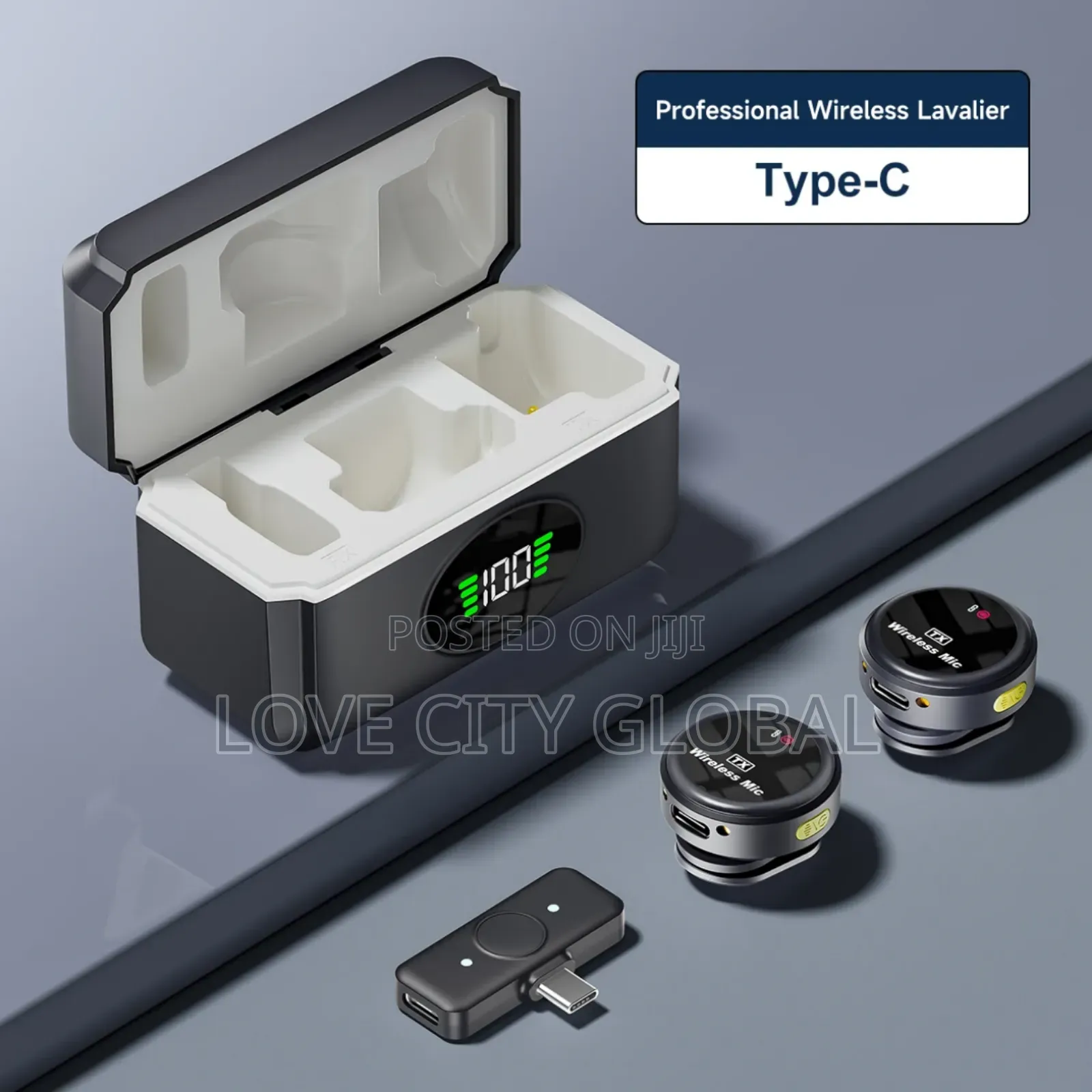 Q8 Mic Lavalier Anc Wireless Microphone Plug and Play Charging Case