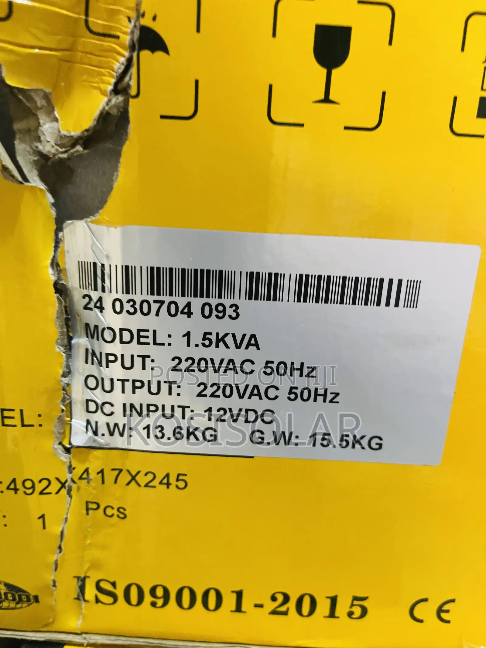 1.5kva 12v Snadi Solar Inverter