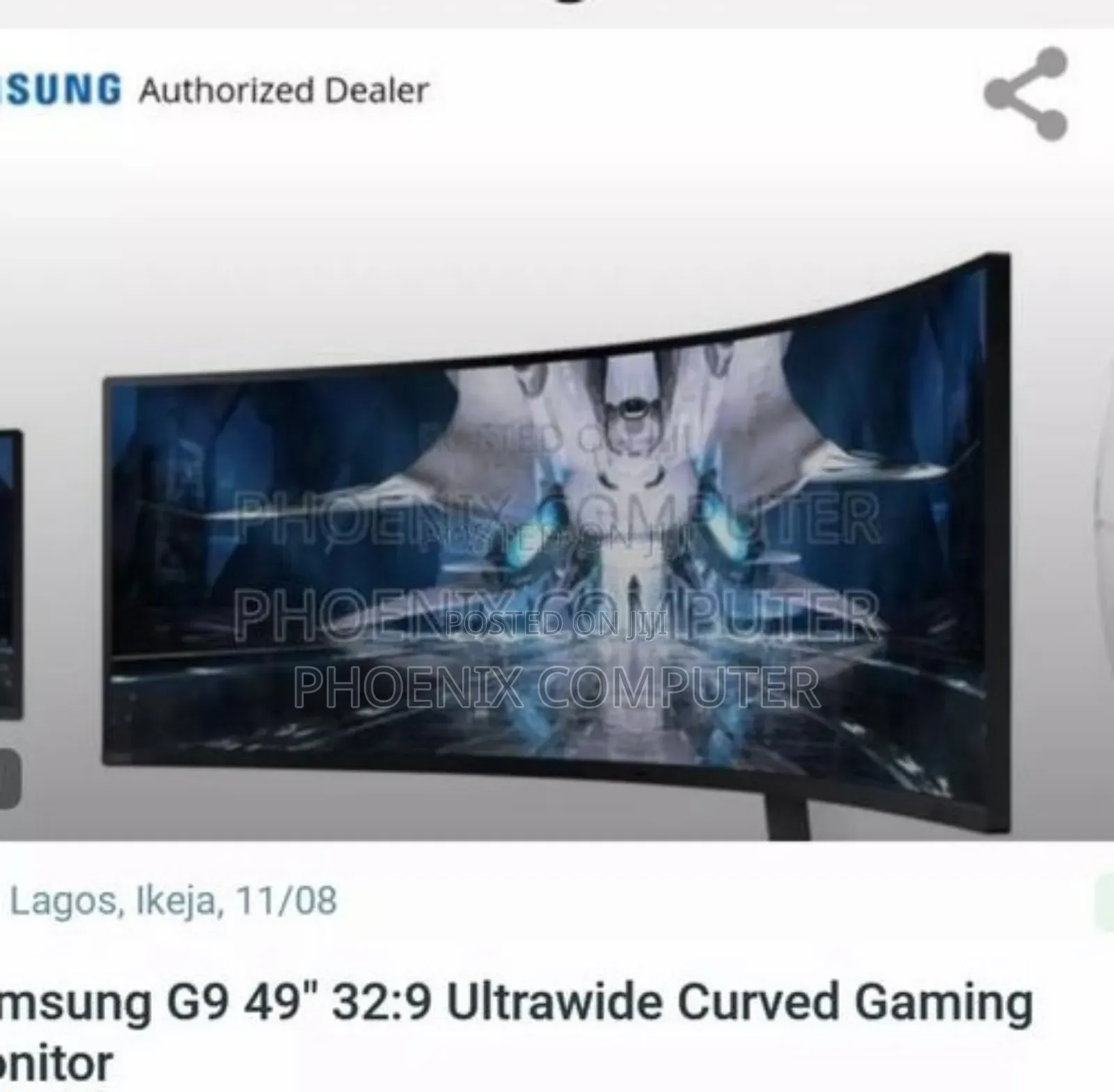 Samsung G9 49" 32:9 Ultrawide Curved Gaming Monitor