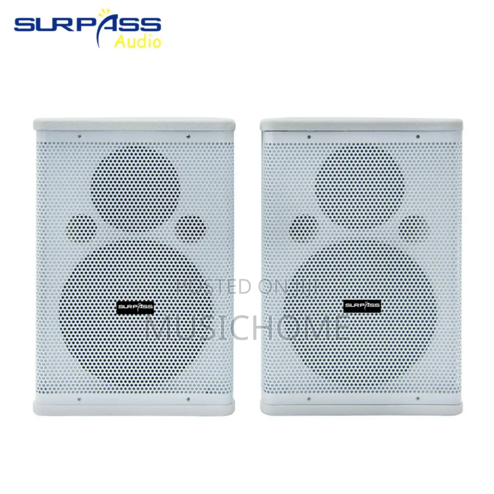 2pcs 8inches Portable Wall Mount Speaker White&Black Color Available