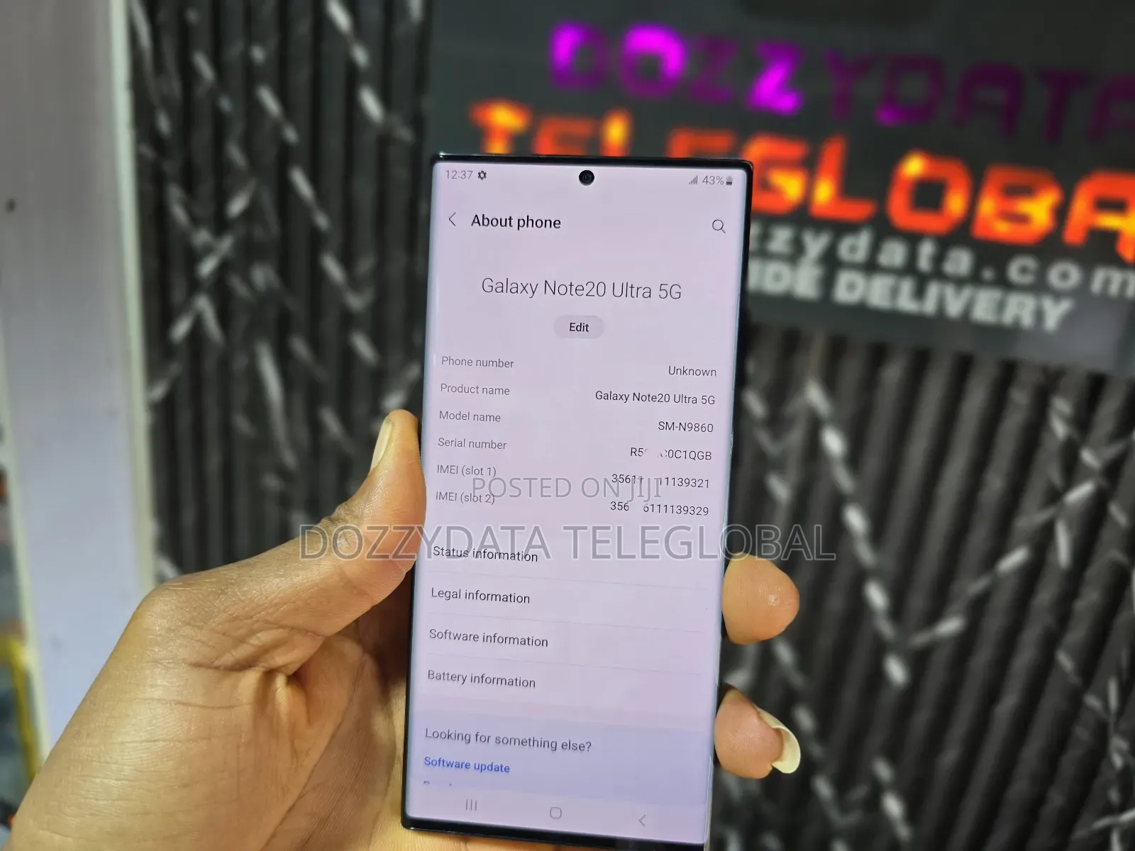 Samsung Galaxy Note 20 Ultra 5G 256 GB Black