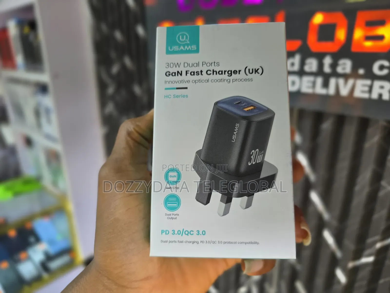 Usams Cc256 30w Dual Ports Gan Fast Charger (Uk) - Hc Series