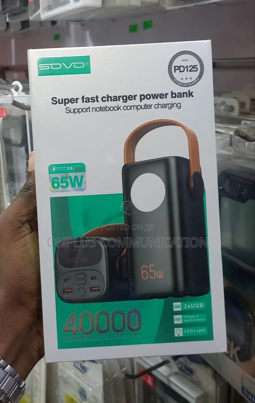 Sovo Laptop Power Bank 65w