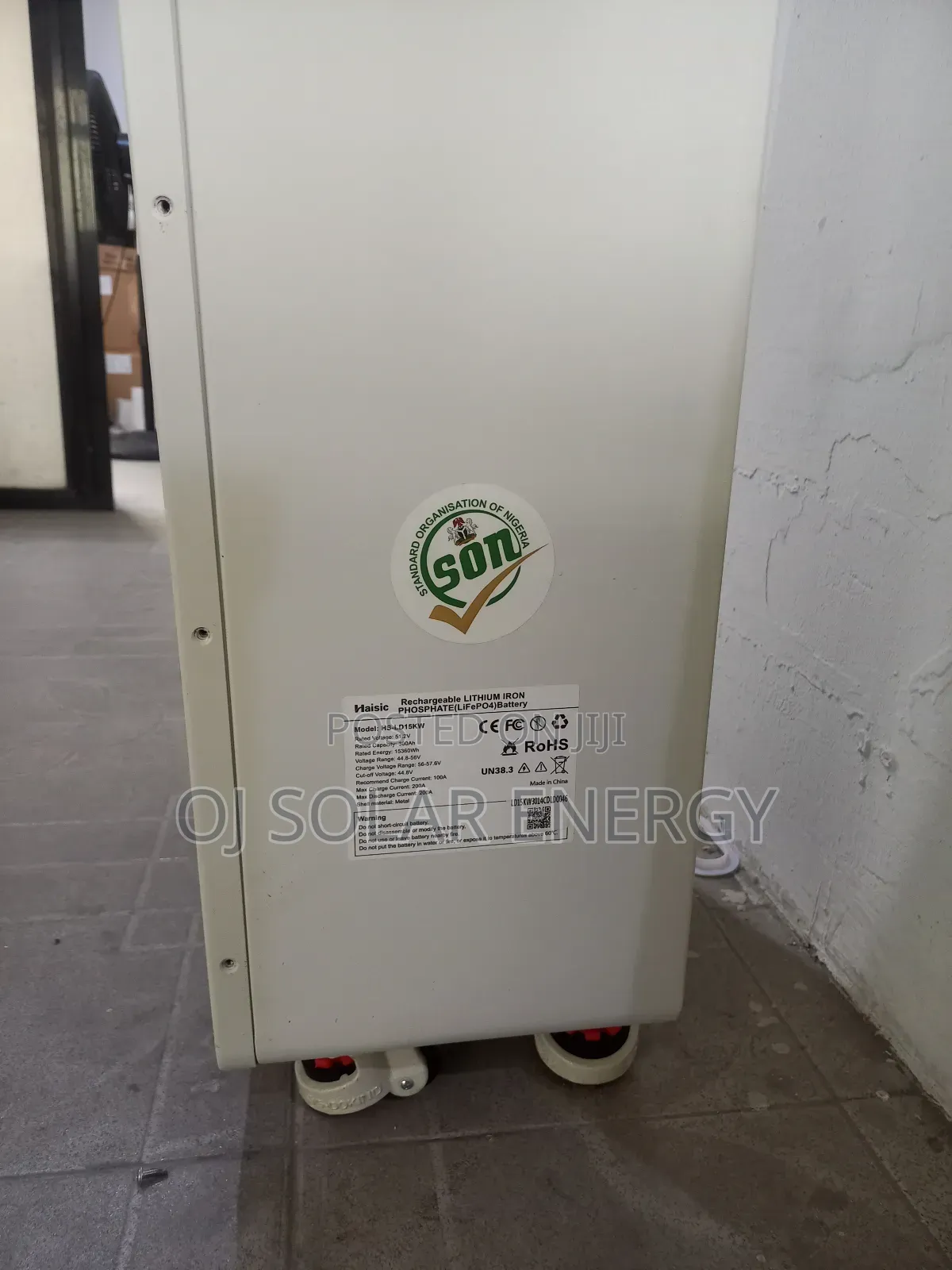 Haisic 15360kwh Solar Lithium Battery