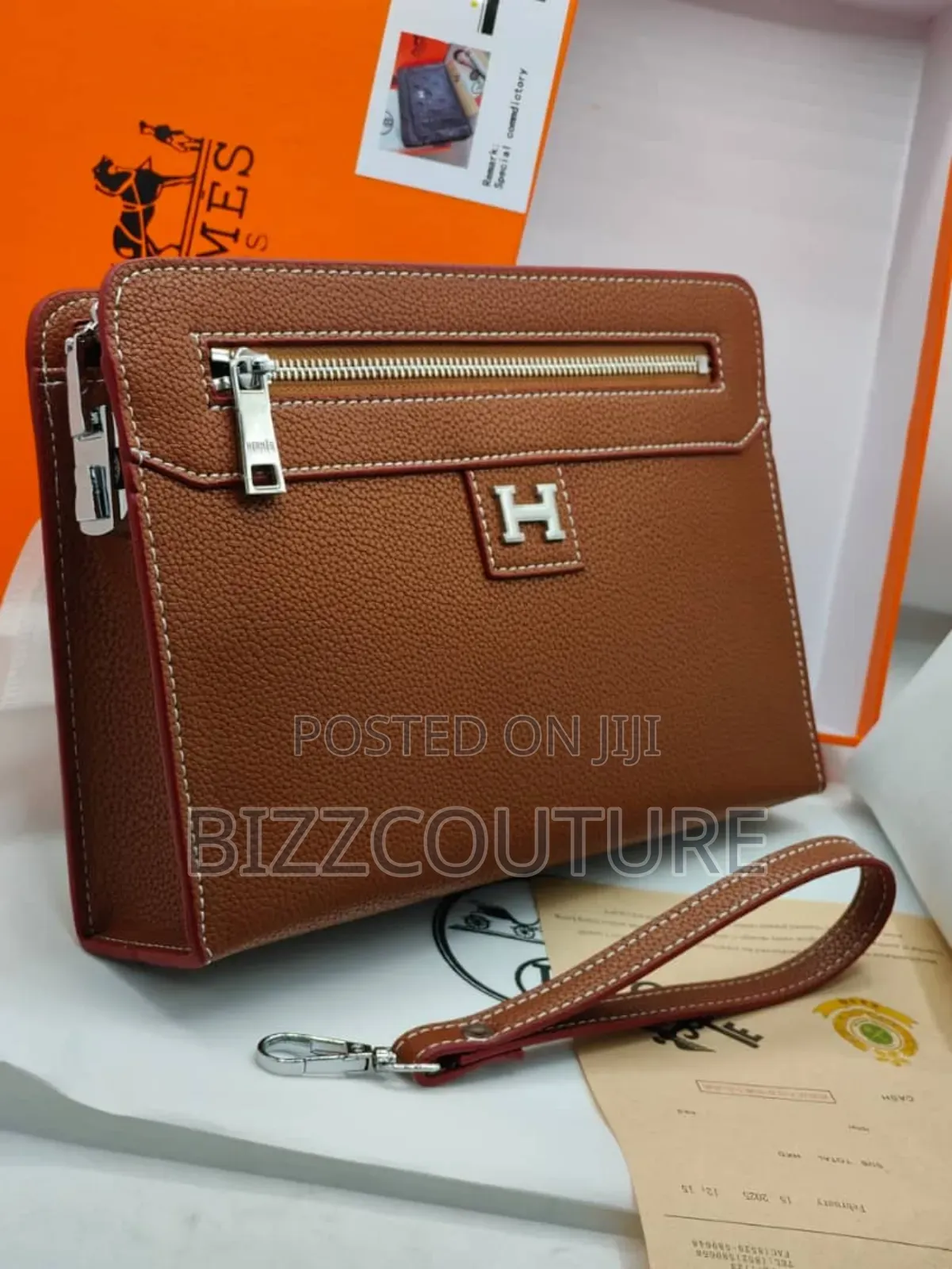 Original Hermes Heand Purse for Men Available in Store