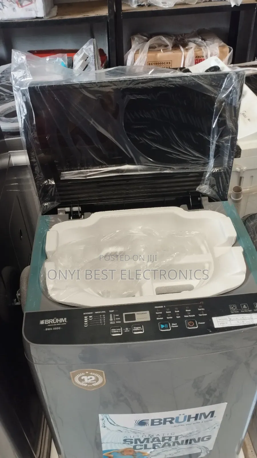 Bruhm Automatic 8kg Tla Washing Machine 080g