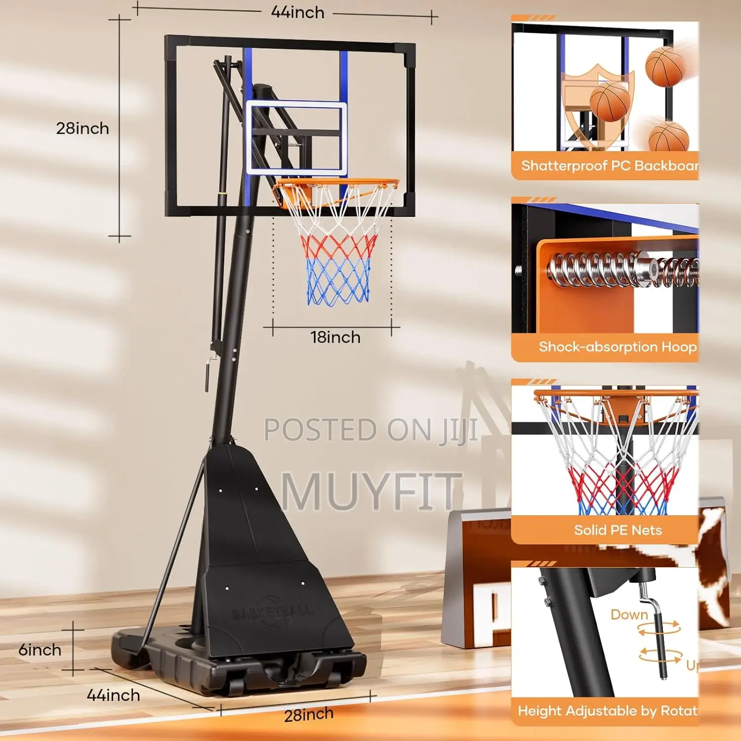 Adjustable Basketball Stand Commercial