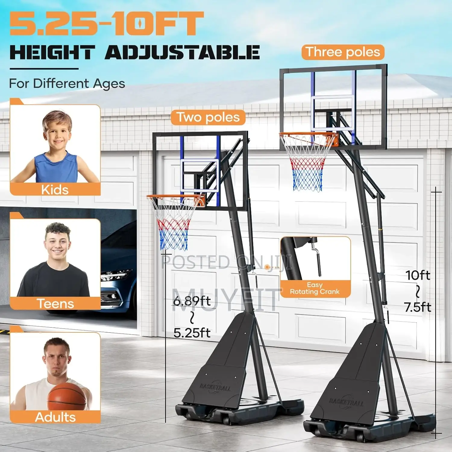 Adjustable Basketball Stand Commercial