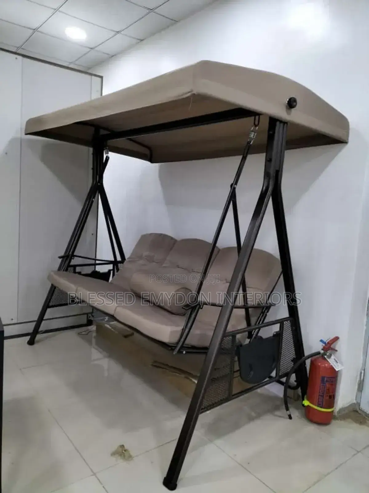 3 Seat Outdoor Porch Swing Hammock With Steel Frame