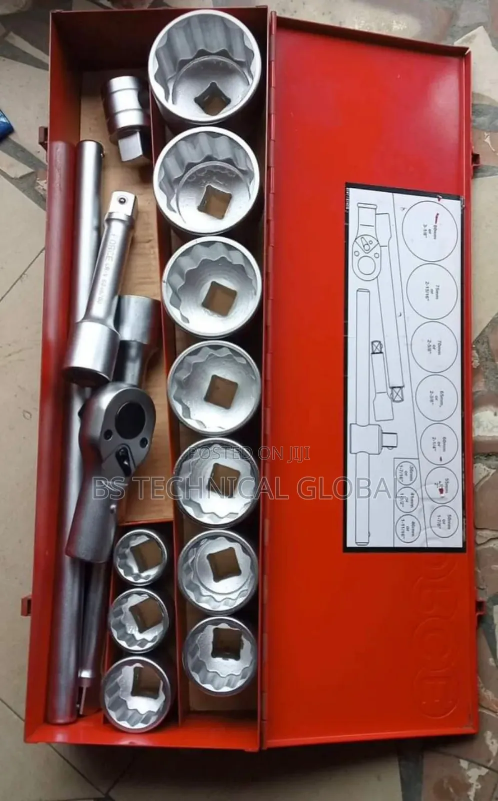 Set of 3/4" Socket Extension
