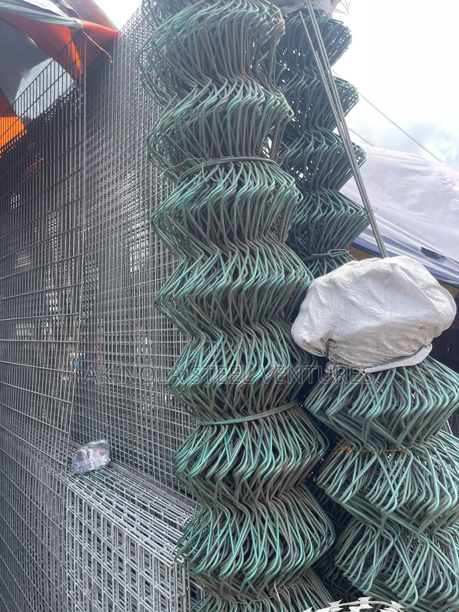 Chain Link Security Coated Wire 6ft by 10 Meters Long